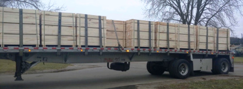 406 Lumber truck and lumber load